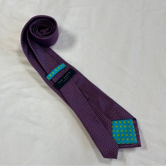 Ted Baker London necktie and pocket square New in Box - Picture 7 of 11